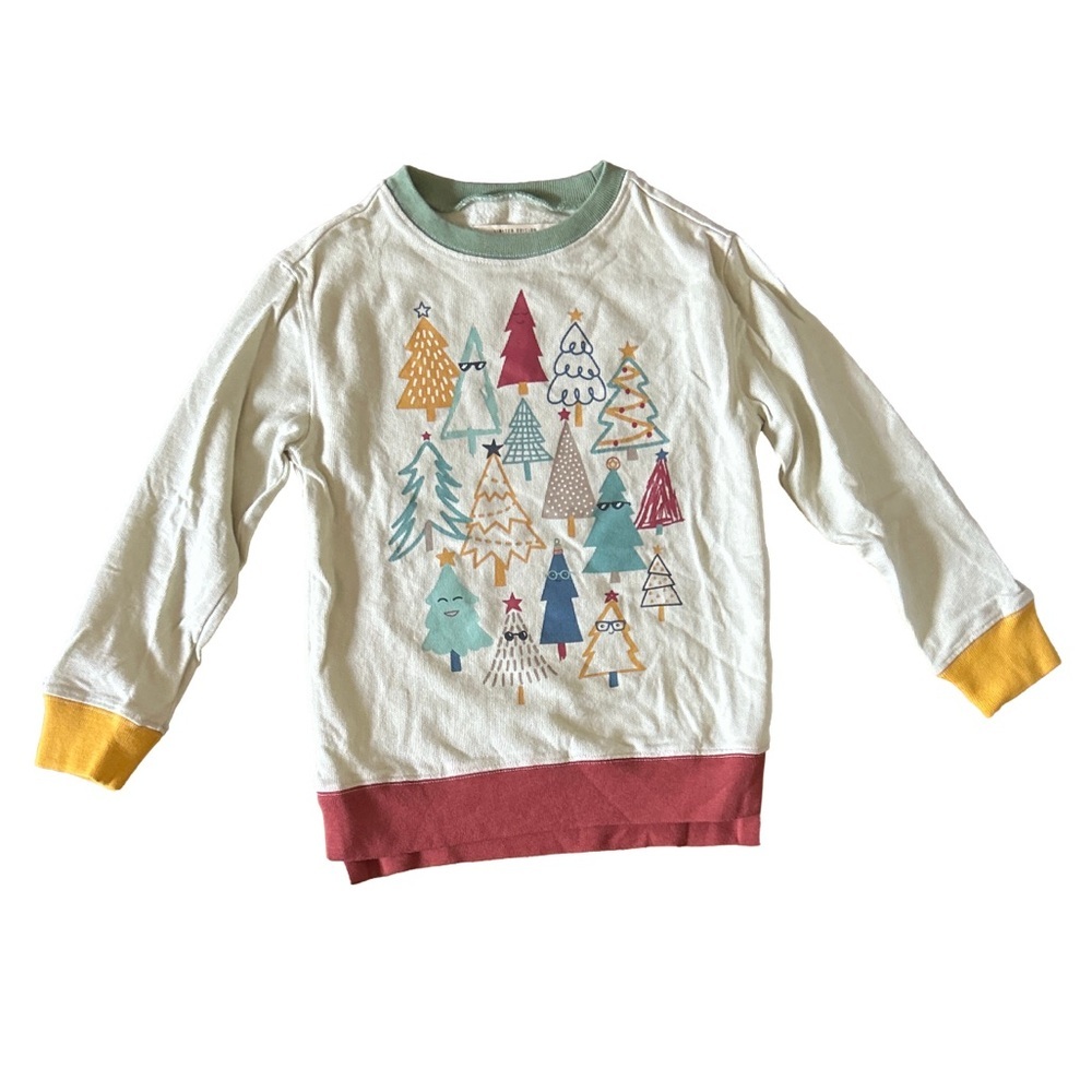 Dot Dot Smile Kids Colorful Tree Print Shirt sz7